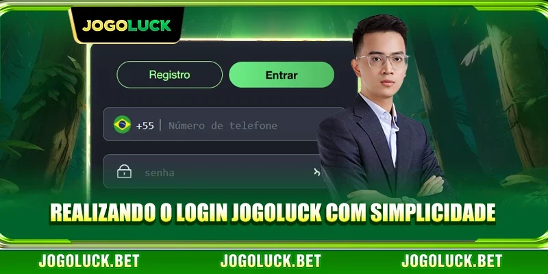 Realizando o Login JOGOLUCK com Simplicidade