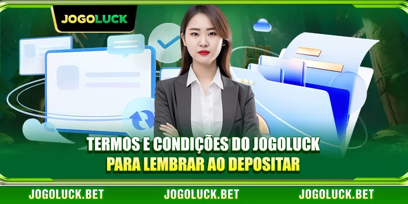 Termos e Condições do JOGOLUCK para Lembrar ao Depositar